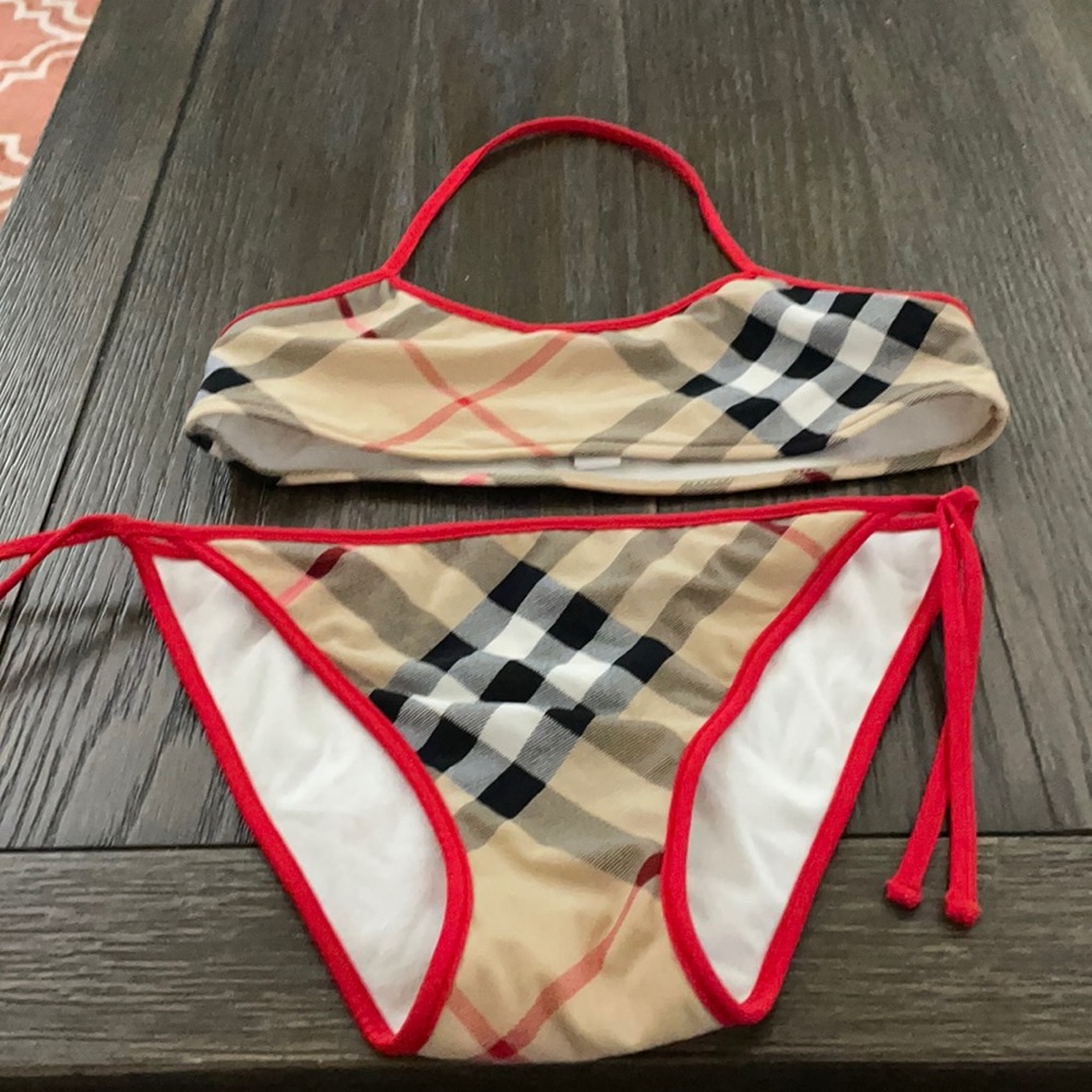 Burberry bathing suits two pieces